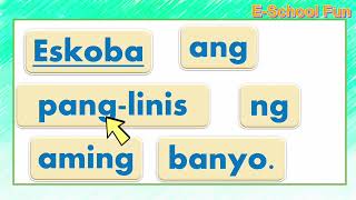 Pagbasa ng mga pangungusap #pagsasanaysapagbasa #filipinoreading #pagpapantig #grade1