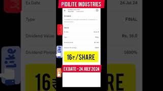 pidilite industries share Dividend News 🤑🗞️🗞️📰 #dividend