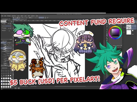 $5↑ Buck Donation to Kiray Vacuo || Kiray Productive Stream【#commissionart #disabledcreator】