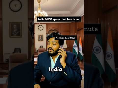 India and USA speak their hearts out 🤭 #shorts #comedy #geopolitics #education #international