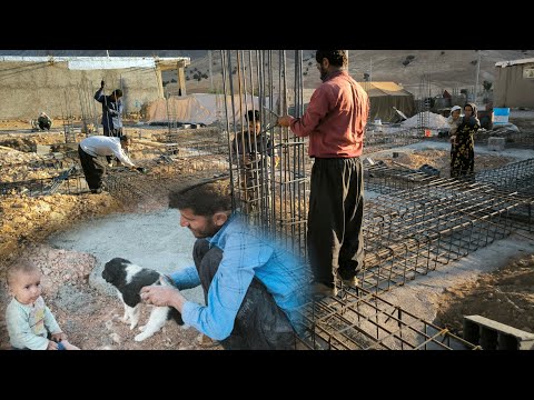 Title: Nomadic Construction with Concrete Flooring.