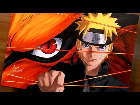 Drawing NARUTO and KURAMA [Jinchuuriki Collab]