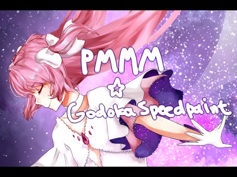 puella magi madoka magica - goddess madoka speedpaint - paint tool sai