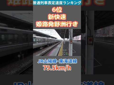 表定速度が速い普通列車ランキング1