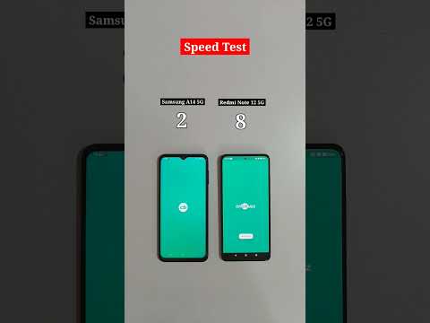 Samsung Galaxy A14 5G vs Redmi Note 12 5G Speed Test #shorts #youtubeshorts #shortvideo #viral