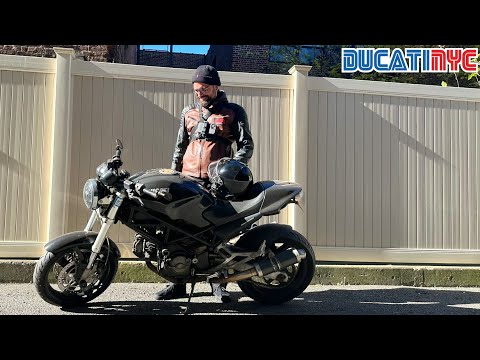 Guigo's 1st MOTO RIDE EVER in New York City - on my Ducati Monster 620