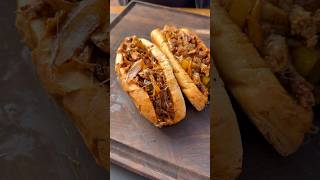 Chicken cheesesteak sandwiches