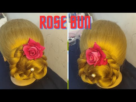 Beuty RoseHair Style|Women Hair Style|Rose Bun|Hairstyles|#viralvideo #1000subscriber #video