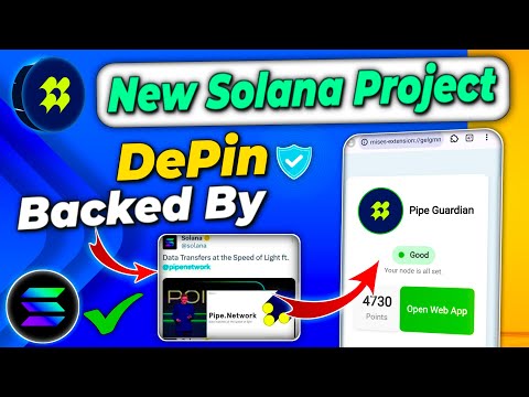 Pipe network | New Depin solana project | New Depin project by solana | Node run mining