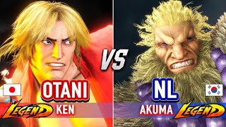 SF6 🔥 OTANI (Ken) vs NL (Akuma) 🔥 Street Fighter 6 High Level Gameplay