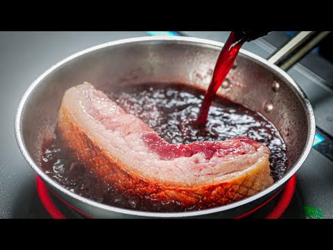 【Braised Pork Belly】Chef 's recipe for Kakuni with red wine