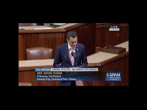 Rep. Yoder Recognizes Alzheimer's Month on House Floor