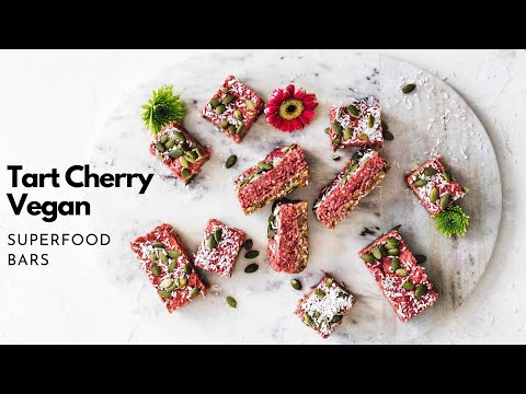 Vegan Tart Cherry Superfood Bars