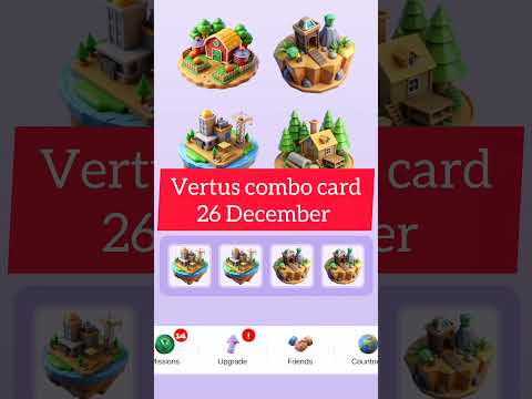 Vertus 26 December combo card