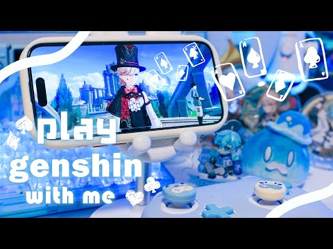 【play with me】🎩 原神 🎩/ iPhoneで秘境などを回ってみる30分【genshin impact】30 min of game play iPhone14┊ jp voice