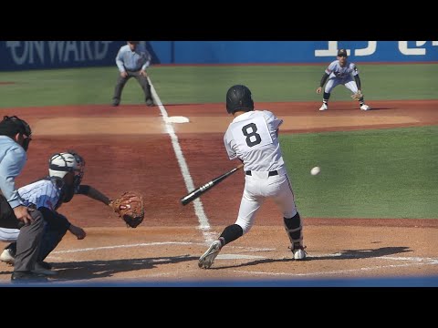 広陵 田上夏衣 タイムリーツーベース(東海大菅生戦/2022明治神宮野球大会)