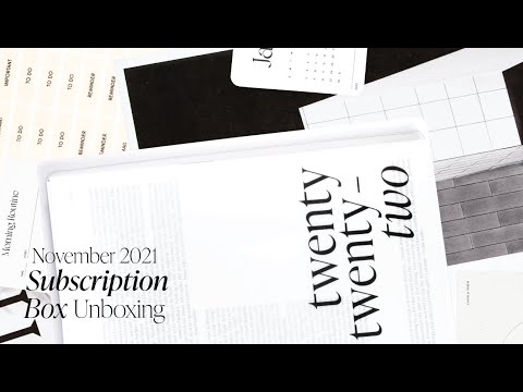 November 2021 Penspiration and Planning + Stationery Box Unboxing | Cloth & Paper