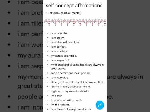 #selfconcept #affirmations