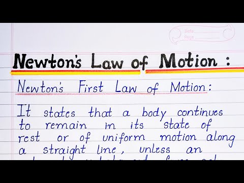 Newton's Laws of Motion