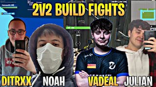 Noahreyli & OVA Ditrxx VS Wave Vadeal & JulianCOM 2V2 Build Fights | Noahreyli Highlights