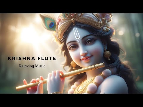 🔴 Krishna Flute Morning Music || Relaxing Muisc,  Stress Relief, Meditation , Study, Calming Music