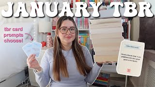 TBR CARD prompts choose my January READS 📚⭐️