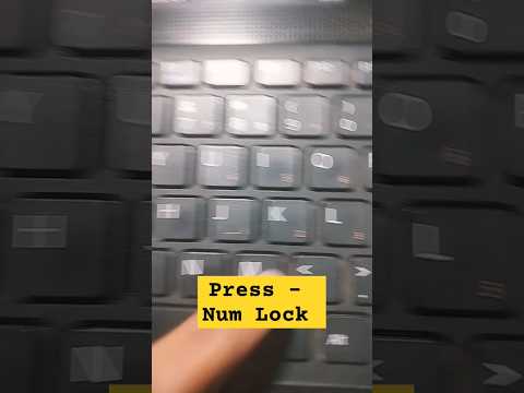 Sony Vaio Series Laptop Number Key's Lock/ Unlock ShortCut Key's in Keyboard#macnitesh#keyboardtrick