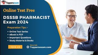 DSSSB PHARMACIST Vacancy 2024, Update Syllabus & Pattern, eBook in PDF, Free Mock Test, Books