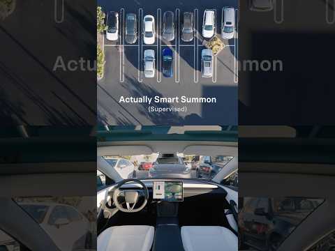 Summon your Tesla across a parking lot