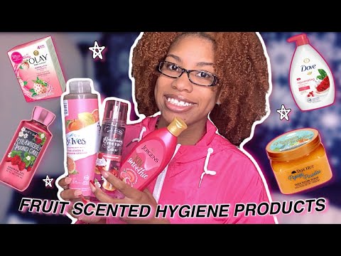 MY TOP FAVORITE FRUIT SCENTED HYGIENE PRODUCTS | MY FRUIT SCENTED FEMININE HYGIENE ROUTINE