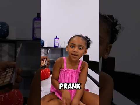 Londyn does black eye prank on mommy #shorts