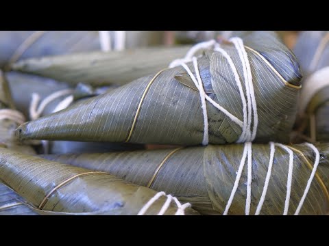 Easy Zongzi Recipe with Red Bean Paste Filling (Dragon Boat Festival Special)