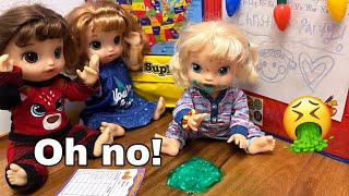 NEW Baby alive doll gets sick at School! 🤢