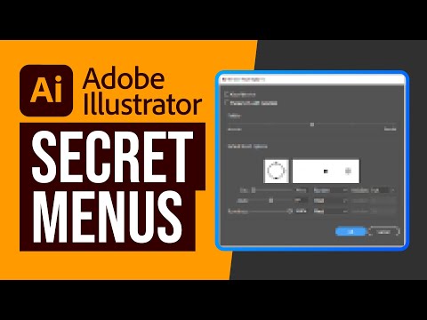 Adobe Illustrator's Special Secret Menus