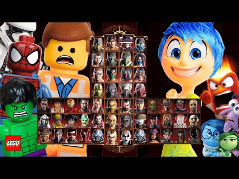 Mortal Kombat 9 - LEGO & INSIDE OUT 2 (MOD) - Expert Tag Ladder - Gameplay @(1080p) - 60ᶠᵖˢ ✔