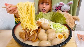 【大食い】極細中華麺の具沢山ラーメン10人前