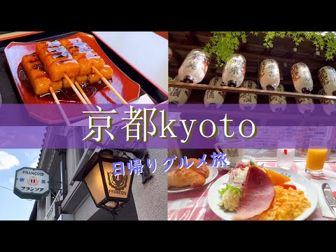 【京都旅行vlog】京都日帰り観光♪人気スポットを巡る食べ歩きの旅♡錦市場｜八坂神社｜清水寺｜高台寺｜祇園