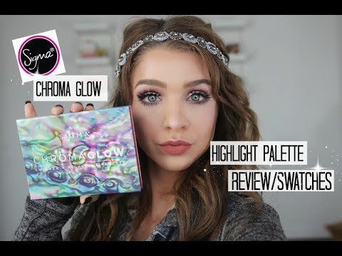 SIGMA CHROMA GLOW SHIMMER+HIGHLIGHT PALETTE REVIEW\SWATCHES