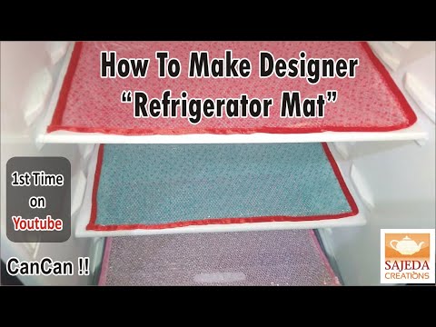 How To Make "CanCan" Designer "Refrigerator Mat" | Easily at Home | Best Method !!