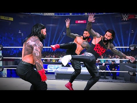 roman reigns solo sikowa vs jimmy uso jey uso wwe full match.roman reigns vs jimmy money in the bank