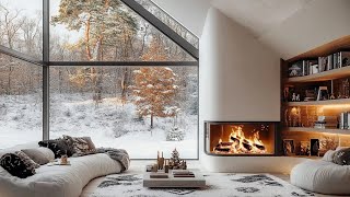 Cozy Living Room 🔥 Winter Jazz for a Perfect Relaxing Living Room Space