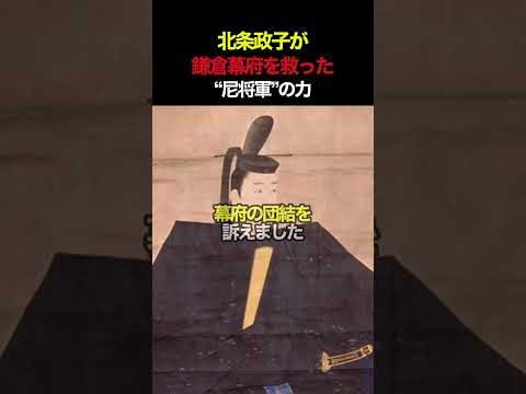 北条政子が鎌倉幕府を救った“尼将軍”の力 #北条政子 #日本史 #日本古代史 #日本史授業 #尼将軍 #鎌倉幕府