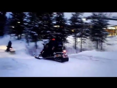 Start to the 6h snowmobile safari along the russ. border - ArcticCircle/Sallatunturi/Lapland/Finland