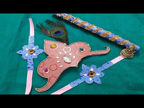 little Krishna jewellery making at home #littlekrishna#littleKrishnacrownmaking