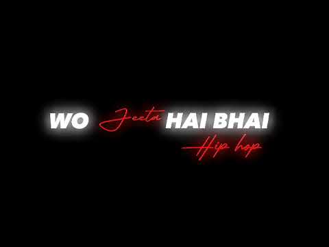 Stan Hai Na Stan Wo Proper Hip Hop Hai Black Screen Lyrics Status