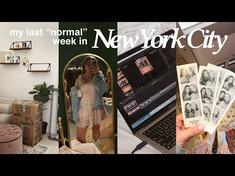 a week in my life in NYC, preparing to move out of NYC