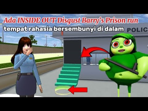 Inside Out Disgust Barry's Prison run secret place | Sakura School Simulator