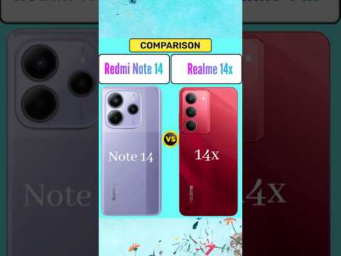 Redmi Note 14 vs Realme 14x 5G #shortvideo