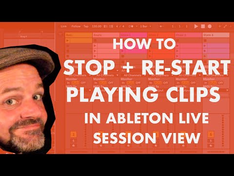 How to Stop and Re-Start Playing Clips in Ableton Session View via Max for Live devices