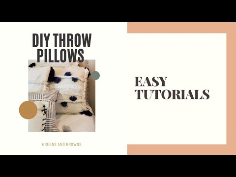 #diythrowpillows How to DIY Throw pillows